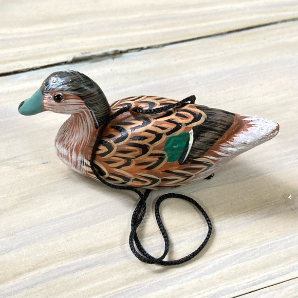 Set of 5 Mallard DUCK Ornaments 2.5 x 1  x 1.25 inches - Picture 4 of 16
